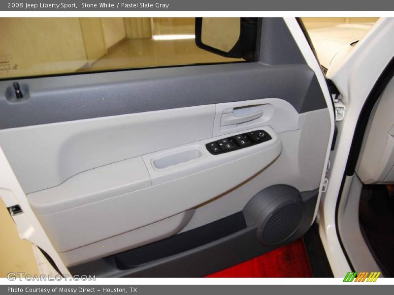 Stone White / Pastel Slate Gray 2008 Jeep Liberty Sport