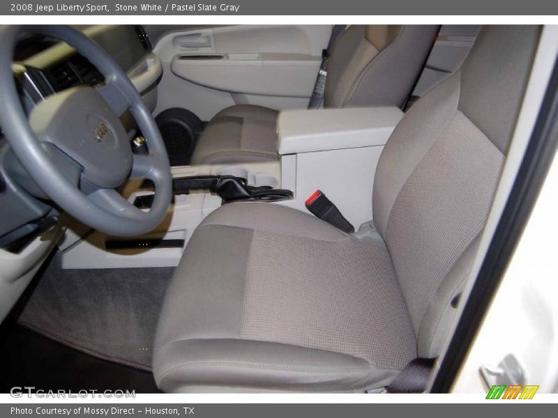 Stone White / Pastel Slate Gray 2008 Jeep Liberty Sport