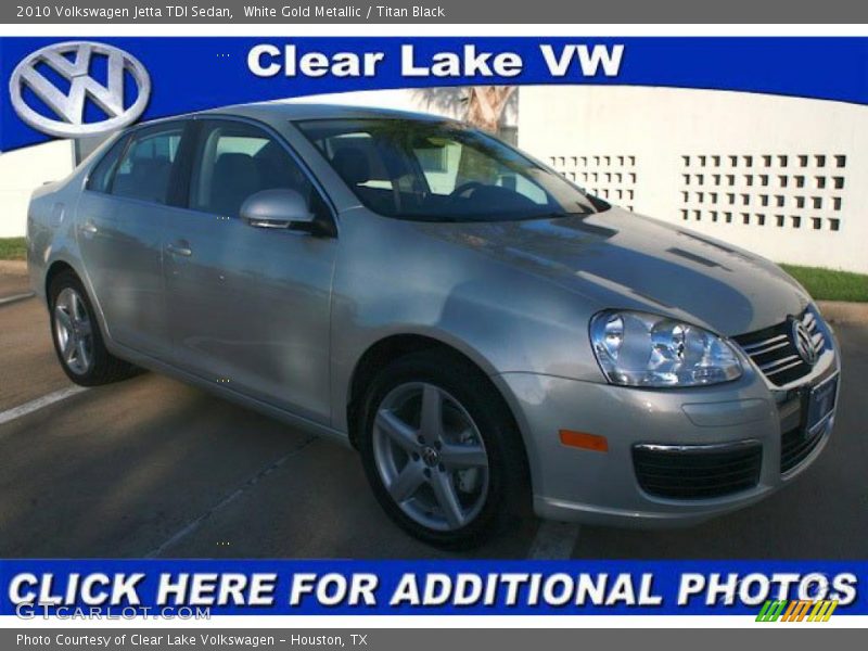 White Gold Metallic / Titan Black 2010 Volkswagen Jetta TDI Sedan