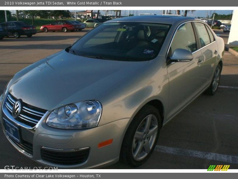 White Gold Metallic / Titan Black 2010 Volkswagen Jetta TDI Sedan