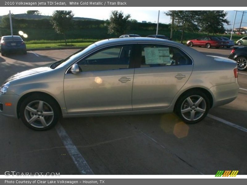 White Gold Metallic / Titan Black 2010 Volkswagen Jetta TDI Sedan