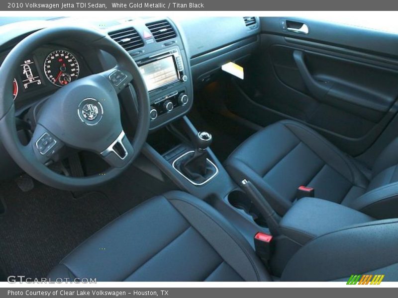 White Gold Metallic / Titan Black 2010 Volkswagen Jetta TDI Sedan