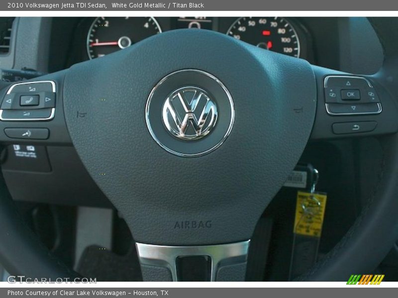 White Gold Metallic / Titan Black 2010 Volkswagen Jetta TDI Sedan