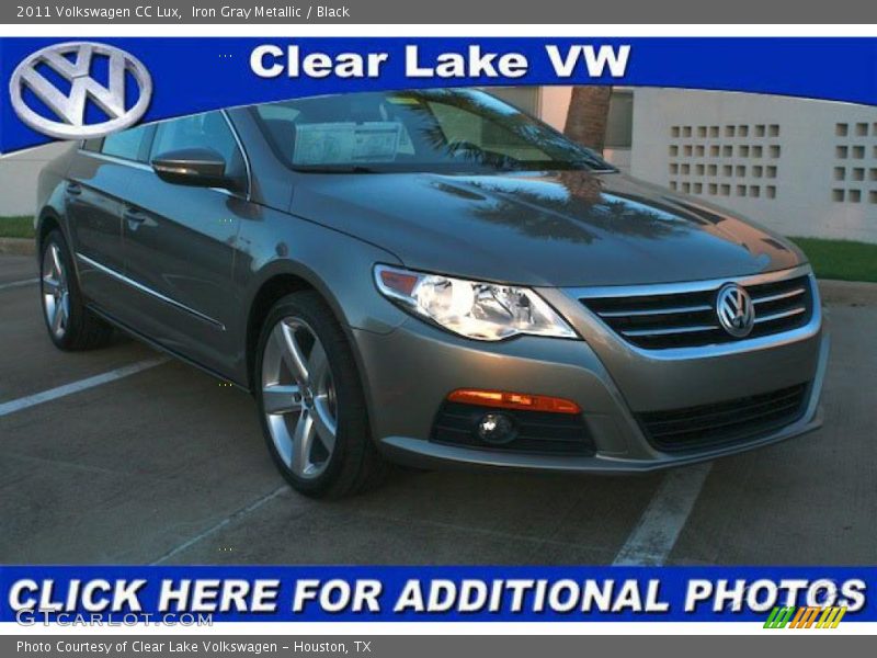 Iron Gray Metallic / Black 2011 Volkswagen CC Lux