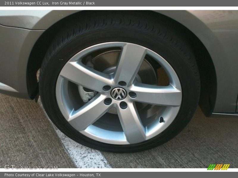 Iron Gray Metallic / Black 2011 Volkswagen CC Lux