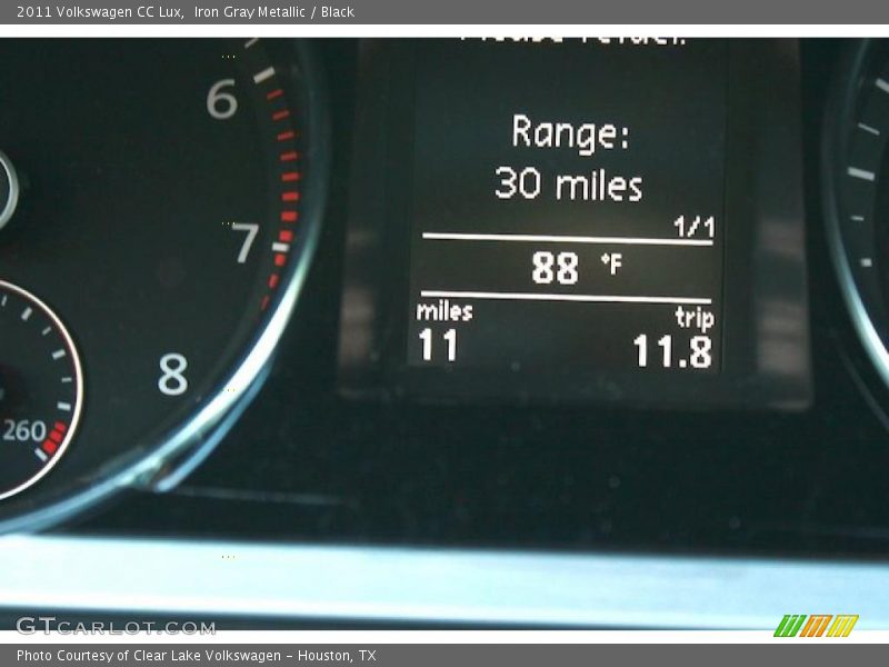Iron Gray Metallic / Black 2011 Volkswagen CC Lux