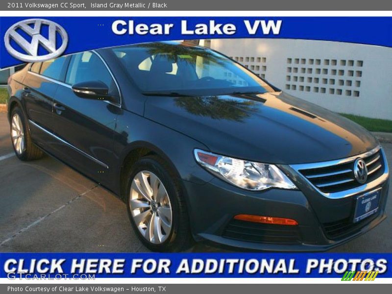 Island Gray Metallic / Black 2011 Volkswagen CC Sport