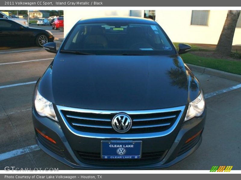 Island Gray Metallic / Black 2011 Volkswagen CC Sport