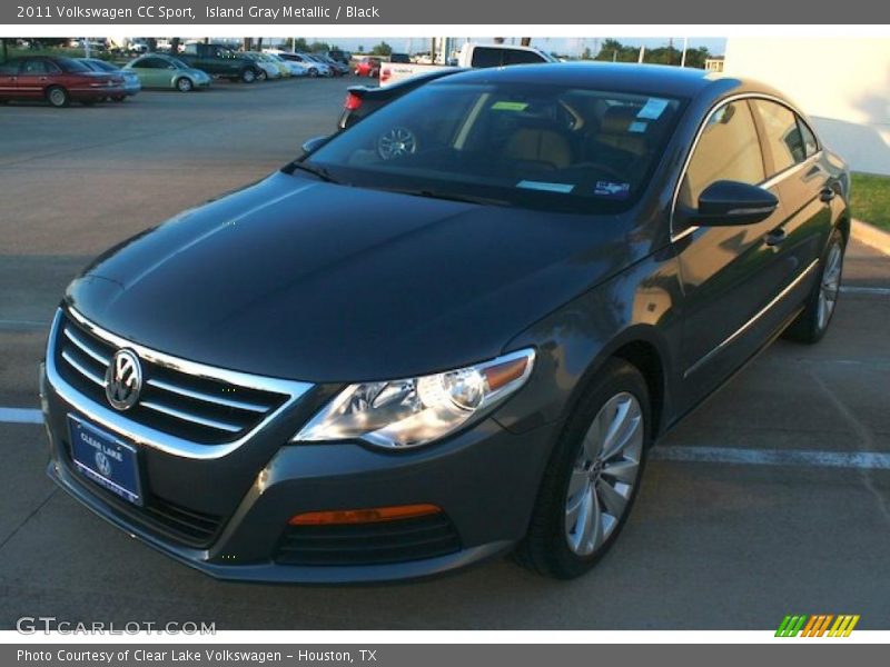 Island Gray Metallic / Black 2011 Volkswagen CC Sport