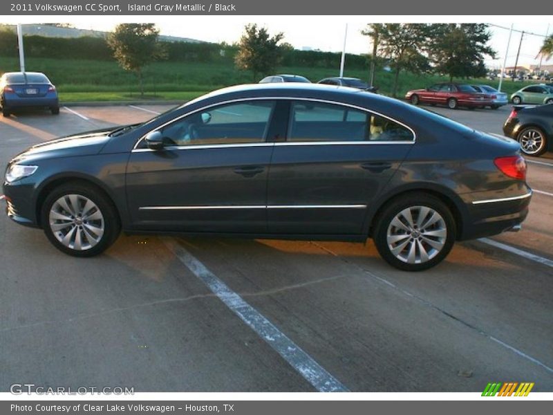 Island Gray Metallic / Black 2011 Volkswagen CC Sport