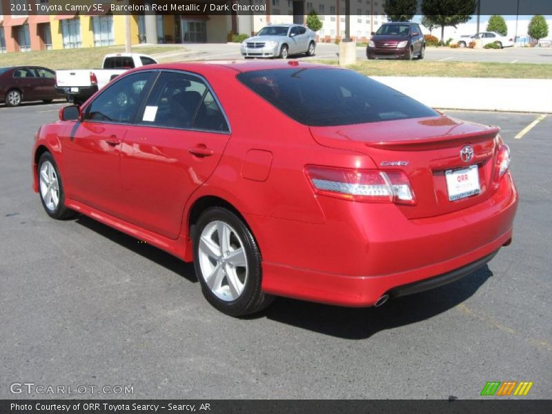Barcelona Red Metallic / Dark Charcoal 2011 Toyota Camry SE