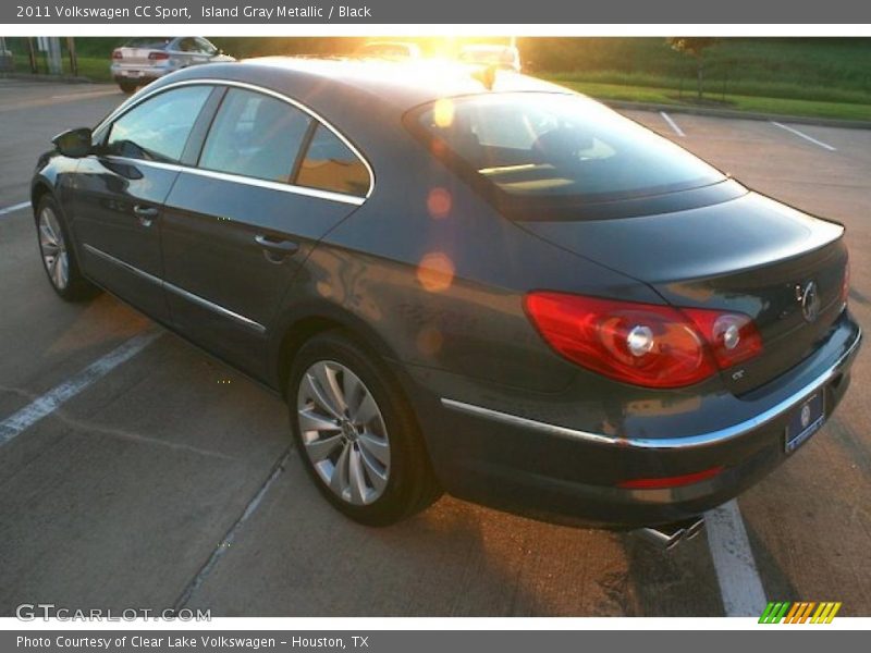 Island Gray Metallic / Black 2011 Volkswagen CC Sport