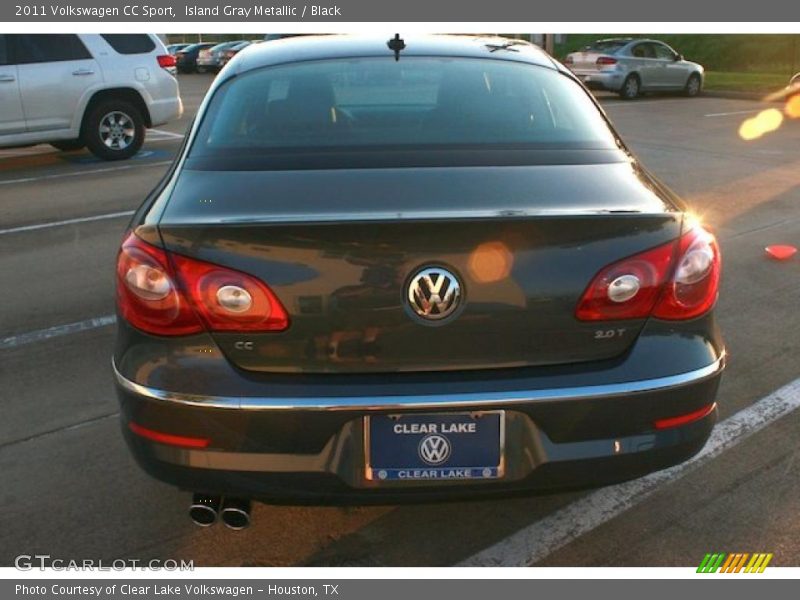 Island Gray Metallic / Black 2011 Volkswagen CC Sport