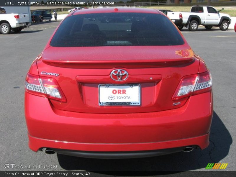 Barcelona Red Metallic / Dark Charcoal 2011 Toyota Camry SE
