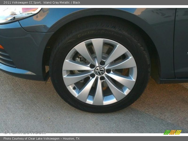 Island Gray Metallic / Black 2011 Volkswagen CC Sport
