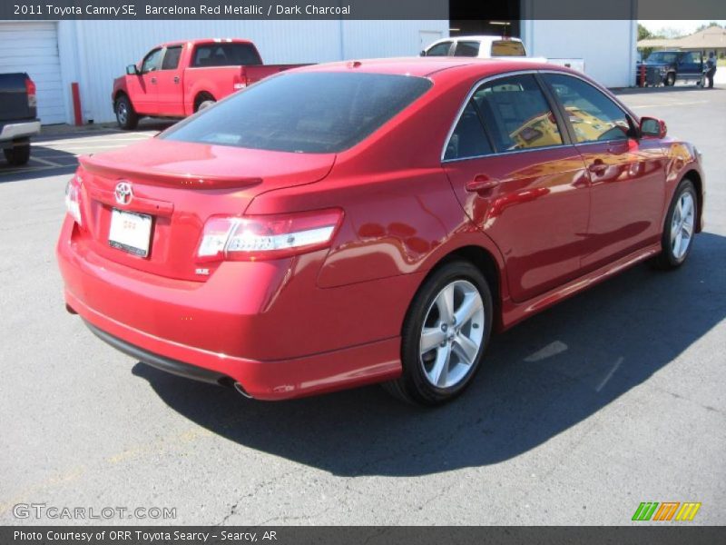 Barcelona Red Metallic / Dark Charcoal 2011 Toyota Camry SE