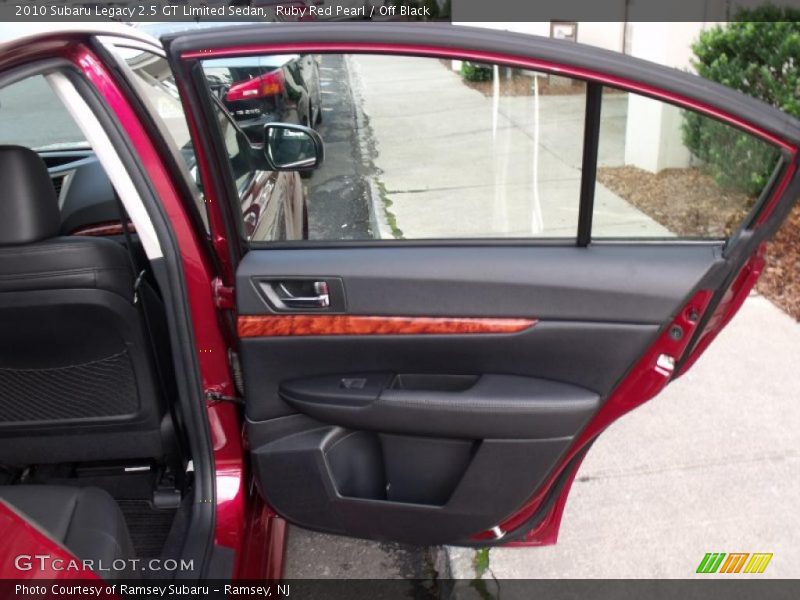 Ruby Red Pearl / Off Black 2010 Subaru Legacy 2.5 GT Limited Sedan