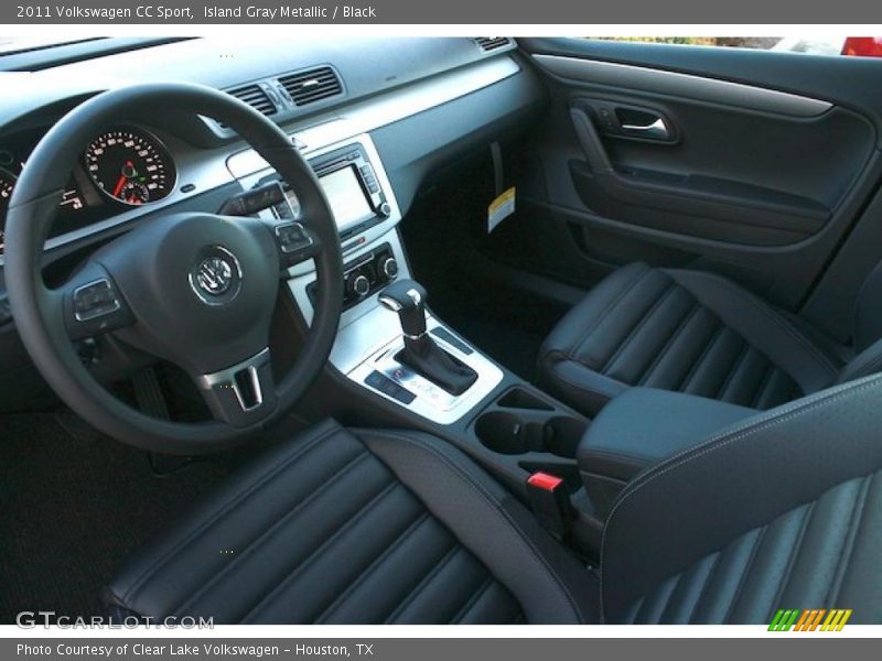 Island Gray Metallic / Black 2011 Volkswagen CC Sport