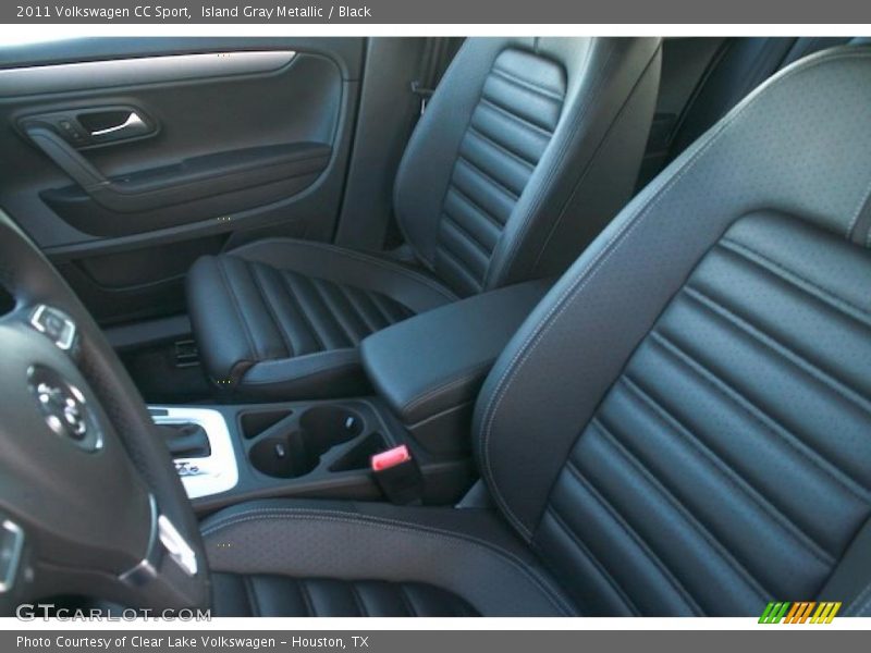 Island Gray Metallic / Black 2011 Volkswagen CC Sport