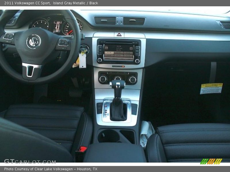 Island Gray Metallic / Black 2011 Volkswagen CC Sport