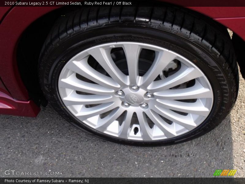 Ruby Red Pearl / Off Black 2010 Subaru Legacy 2.5 GT Limited Sedan