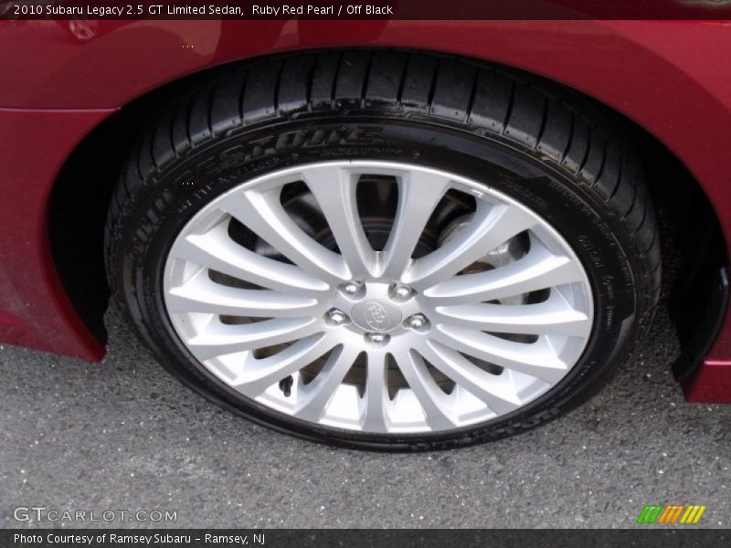 Ruby Red Pearl / Off Black 2010 Subaru Legacy 2.5 GT Limited Sedan