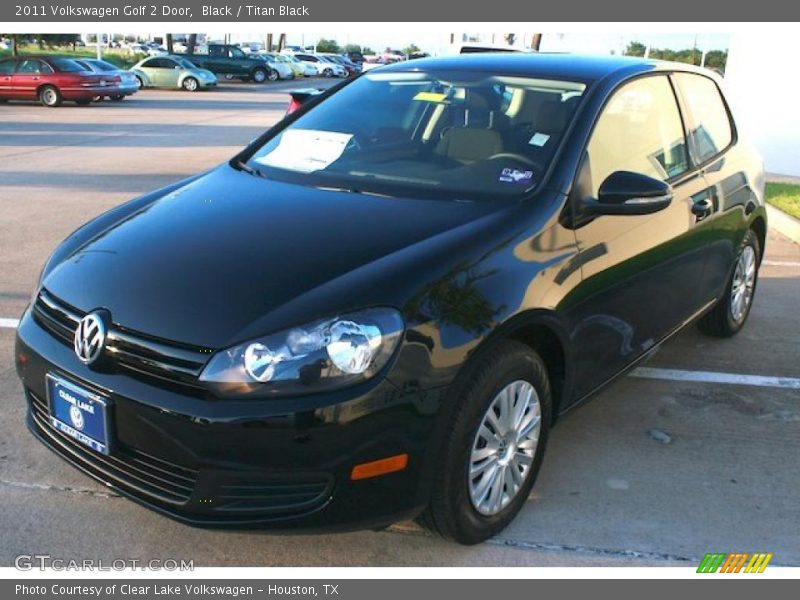 Black / Titan Black 2011 Volkswagen Golf 2 Door