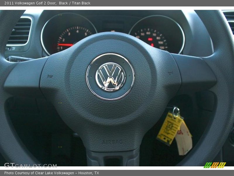 Black / Titan Black 2011 Volkswagen Golf 2 Door