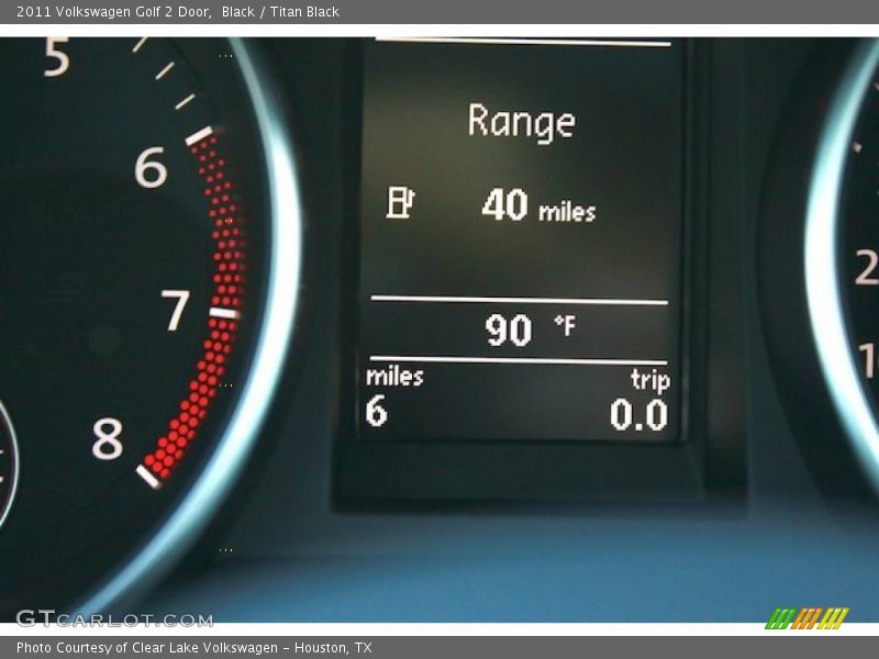 Black / Titan Black 2011 Volkswagen Golf 2 Door