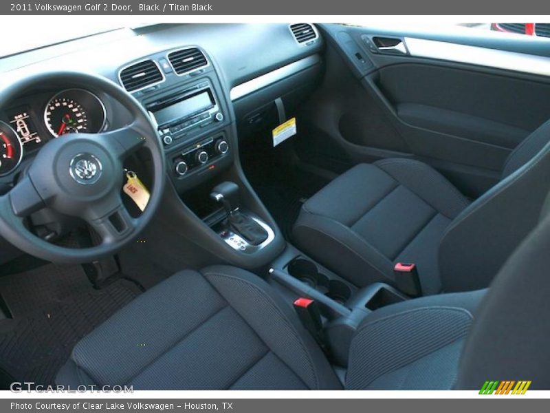 Black / Titan Black 2011 Volkswagen Golf 2 Door