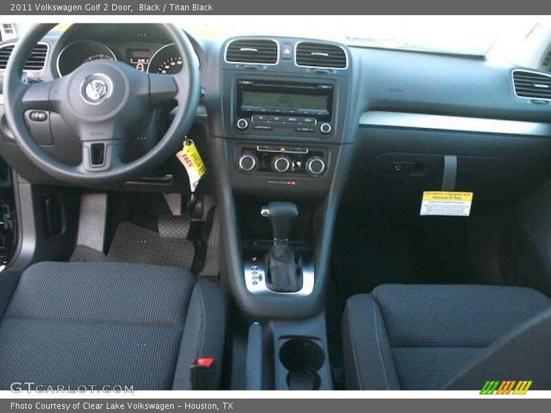 Black / Titan Black 2011 Volkswagen Golf 2 Door