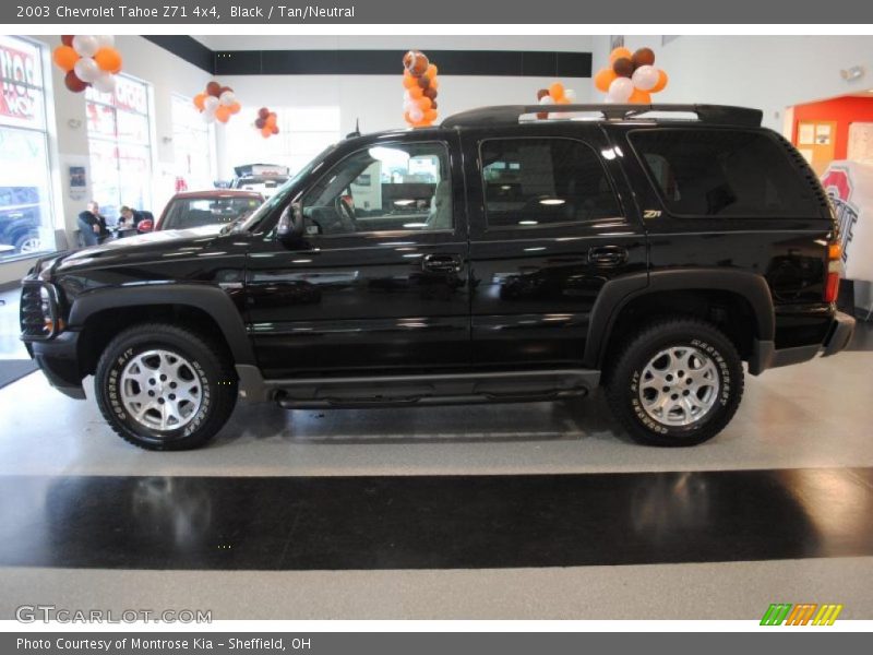 Black / Tan/Neutral 2003 Chevrolet Tahoe Z71 4x4