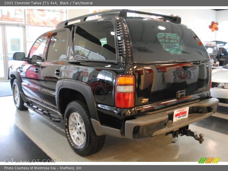 Black / Tan/Neutral 2003 Chevrolet Tahoe Z71 4x4