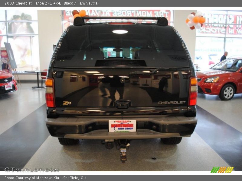 Black / Tan/Neutral 2003 Chevrolet Tahoe Z71 4x4