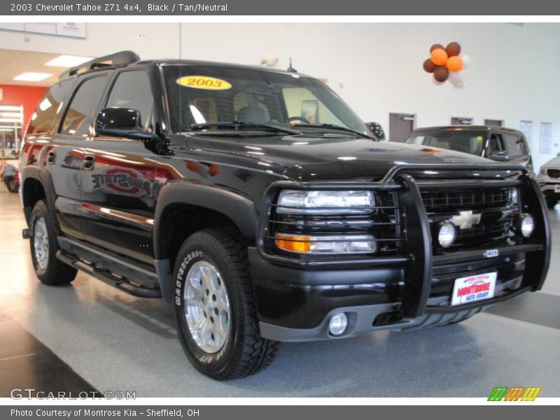 Black / Tan/Neutral 2003 Chevrolet Tahoe Z71 4x4