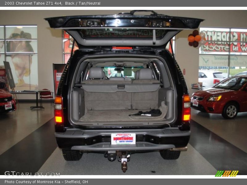 Black / Tan/Neutral 2003 Chevrolet Tahoe Z71 4x4
