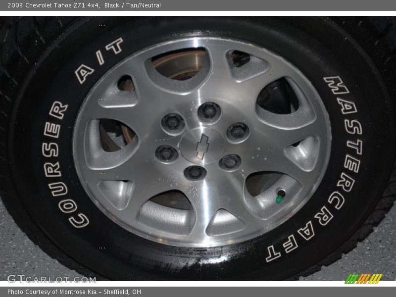 Black / Tan/Neutral 2003 Chevrolet Tahoe Z71 4x4