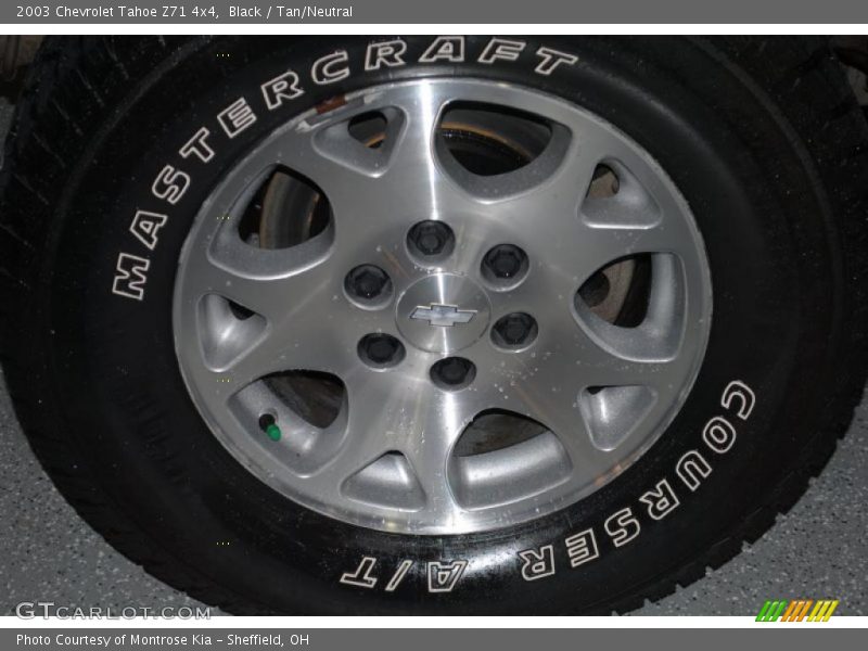 Black / Tan/Neutral 2003 Chevrolet Tahoe Z71 4x4