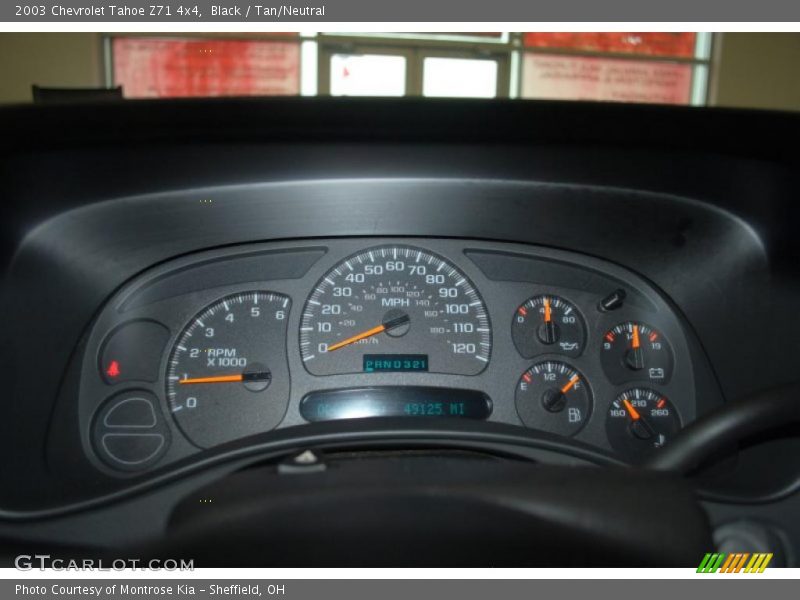 Black / Tan/Neutral 2003 Chevrolet Tahoe Z71 4x4