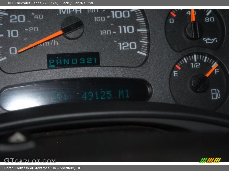 Black / Tan/Neutral 2003 Chevrolet Tahoe Z71 4x4