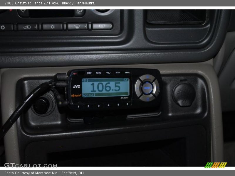 Black / Tan/Neutral 2003 Chevrolet Tahoe Z71 4x4