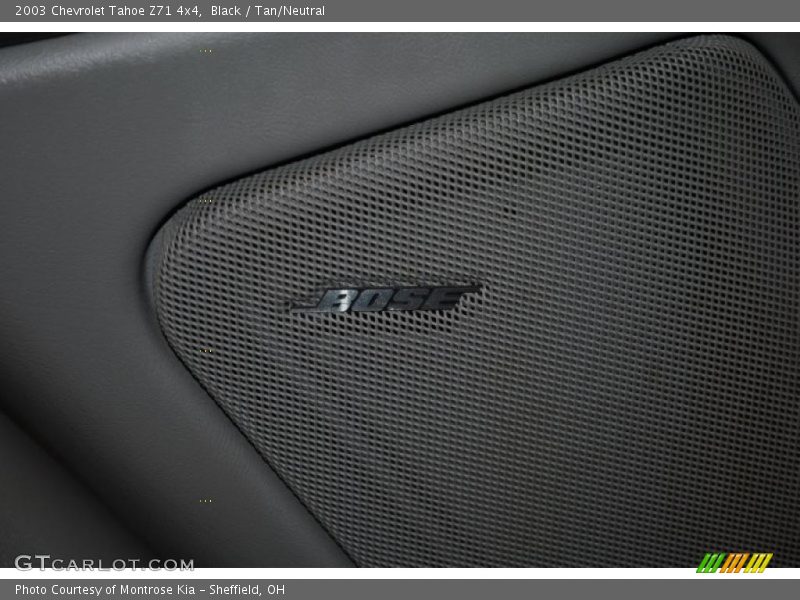 Black / Tan/Neutral 2003 Chevrolet Tahoe Z71 4x4
