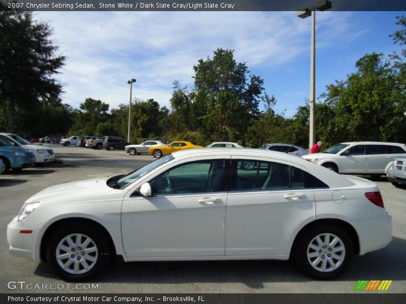 Stone White / Dark Slate Gray/Light Slate Gray 2007 Chrysler Sebring Sedan