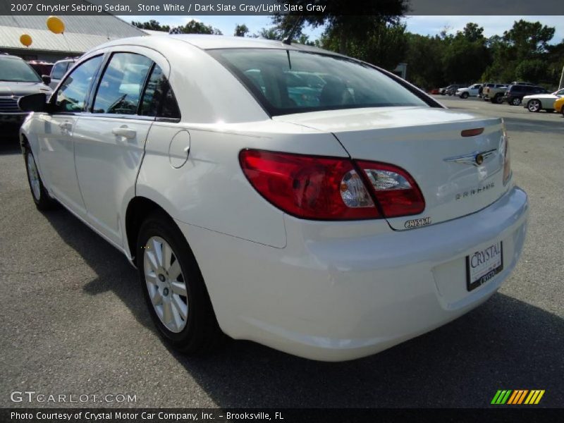 Stone White / Dark Slate Gray/Light Slate Gray 2007 Chrysler Sebring Sedan