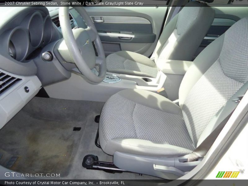 Stone White / Dark Slate Gray/Light Slate Gray 2007 Chrysler Sebring Sedan