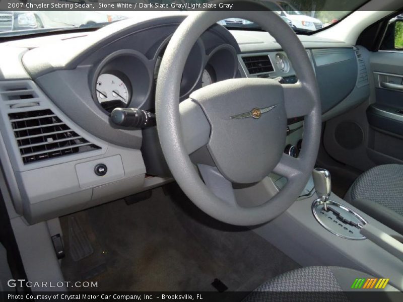 Stone White / Dark Slate Gray/Light Slate Gray 2007 Chrysler Sebring Sedan