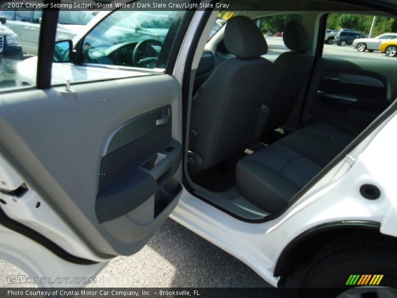 Stone White / Dark Slate Gray/Light Slate Gray 2007 Chrysler Sebring Sedan