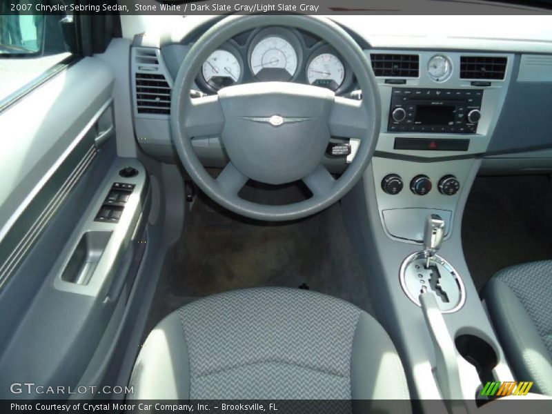 Stone White / Dark Slate Gray/Light Slate Gray 2007 Chrysler Sebring Sedan