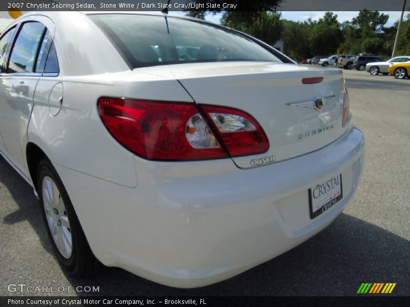 Stone White / Dark Slate Gray/Light Slate Gray 2007 Chrysler Sebring Sedan
