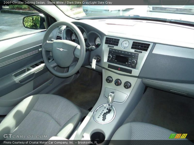 Stone White / Dark Slate Gray/Light Slate Gray 2007 Chrysler Sebring Sedan